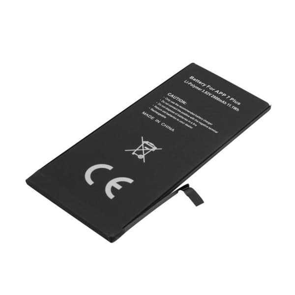 Batteri til Apple iPhone 7 Plus Li-polymer 3.82V 2900mAh 11.1Wh Sort Svart