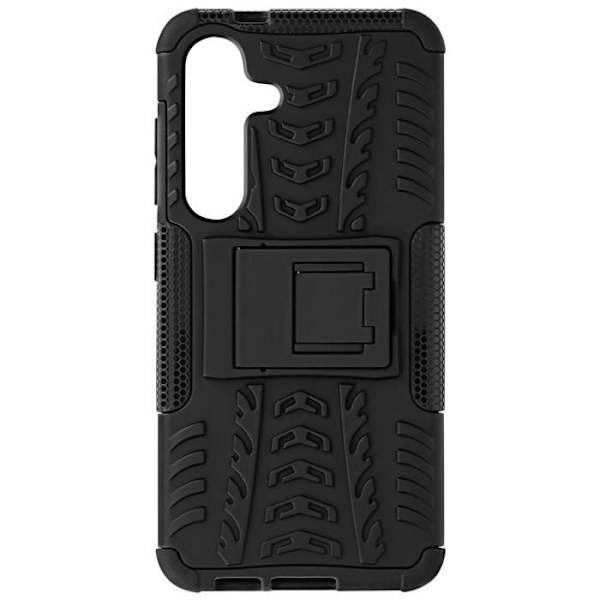 Fodral till Samsung Galaxy S24 - AVIZAR - Stötsäkert Bi-material - Stödstöd Svart Svart