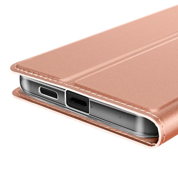Etui för Samsung Galaxy S25 Edge Fällbar Videostöd Dux Ducis Roséguld Rosa