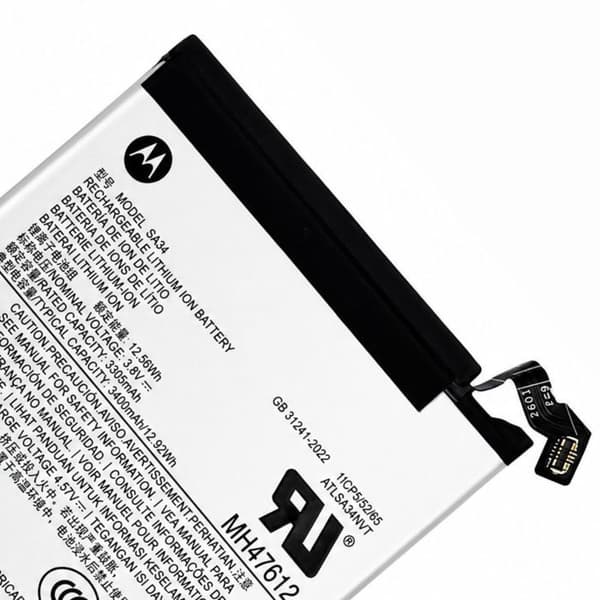 Batteri för Motorola Razr 70 Plus Modell SA34 3400mAh Service Pack Motorola Grå Grå