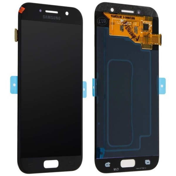 Original Komplet LCD-skærmudskiftning Samsung Galaxy A3 2017 - Sort