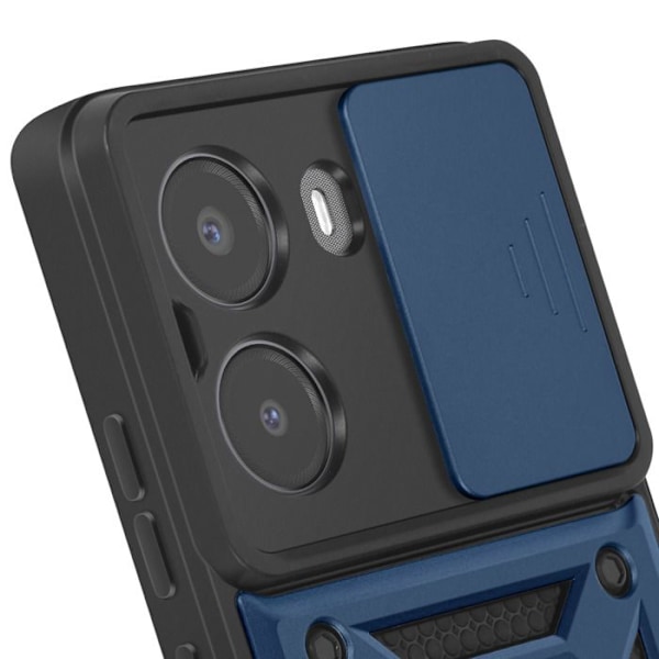 Skyddande fodral för Xiaomi Poco X7 Pro med magnetring för kamera, Blå Blå