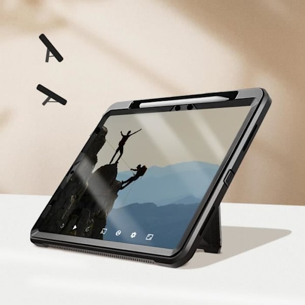 Komplet etui til iPad Air 11 2024 - SUPCASE - Unicorn Beetle Pro - Stødsikker - Støttestøtte Svart