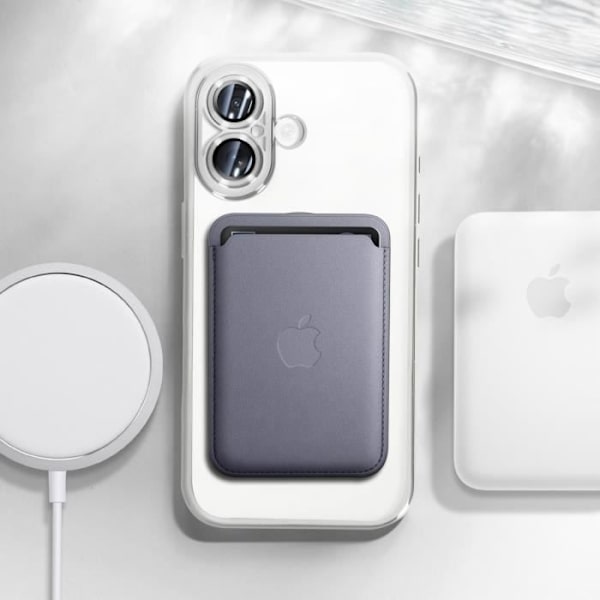 Coque - AVIZAR - iPhone 16 Plus - Silikon - Silver kromad kontur - Heltäckande kameraskydd Grå