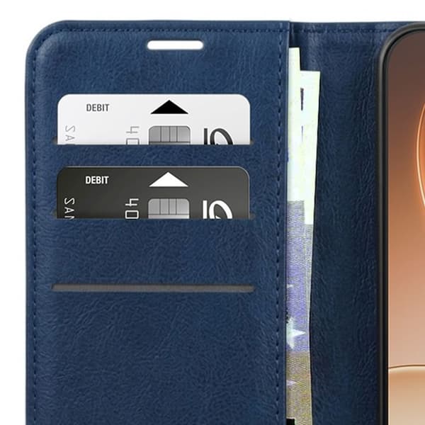 Plånboksfodral för Oppo Reno 15 Pro med quiltad effekt och ställfunktion, Mörkblå Blå
