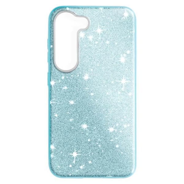 Glitter Case til Samsung Galaxy S23 Hybrid Semi-rigid Spark Case blå