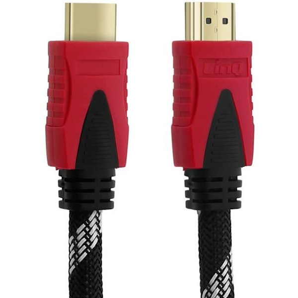 HDMI Videokaapeli - LinQ - 15m - 4K - Full HD - Uros/Uros Svart