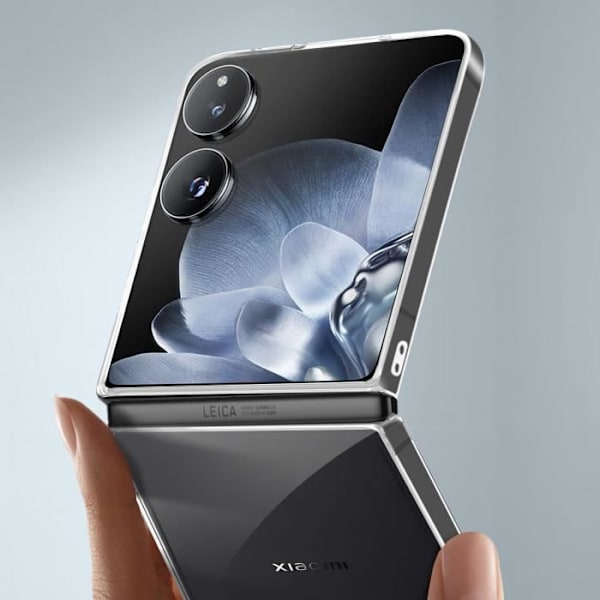 AVIZAR Skyddsfodral för Xiaomi Mix Flip - Hård polykarbonat - Transparent design Transparent