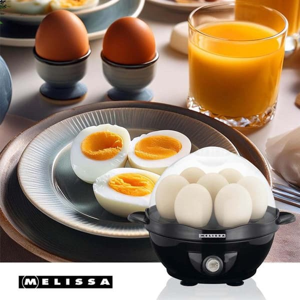 Æggekoger - MELISSA 16270021 - 7 æg - 360 Watt - Poleret rustfrit stål Sort