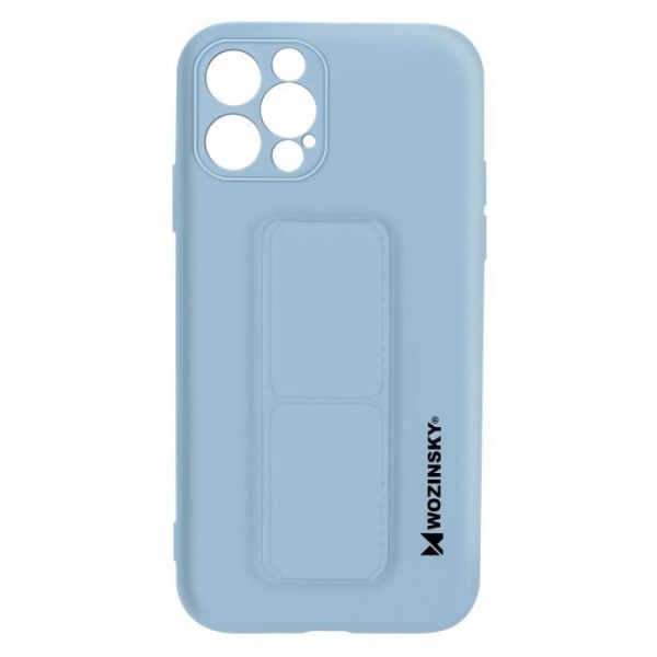 iPhone 12 Pro Max Silikonfodral Vikbart magnetiskt stöd Wozinsky Blue Blue