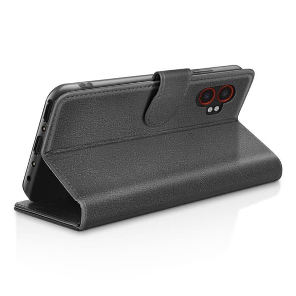 Portemonnee Etui - ZANAÉ - Galaxy XCover 7 Pro - Sort - Videostøtte - Magnetisk Sløjfe Svart
