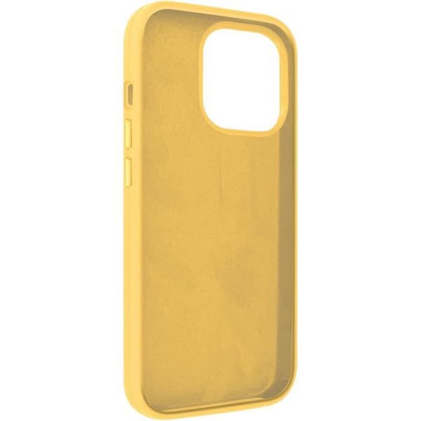 Fodral till iPhone 15 Pro Max Halvstyv inredning Microfiber Moxie Yellow Gul