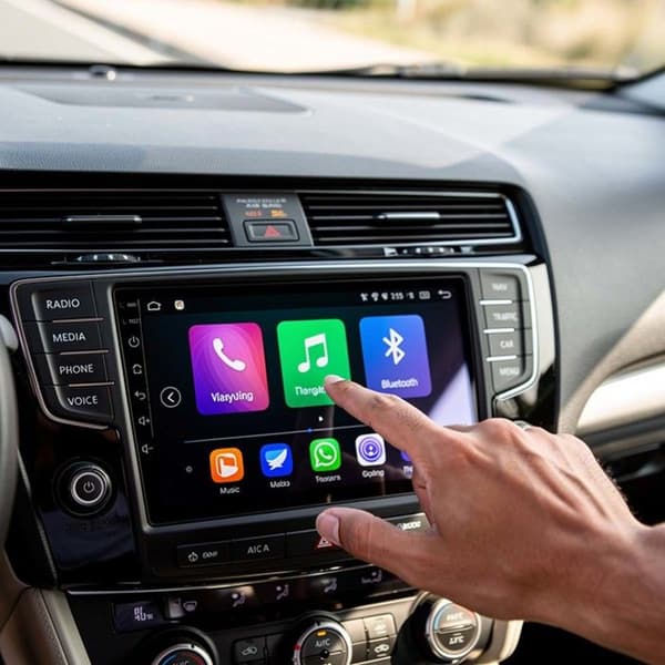 Bilradio - AVIZAR - 9 tum skärm - GPS - Bluetooth - Backkamera