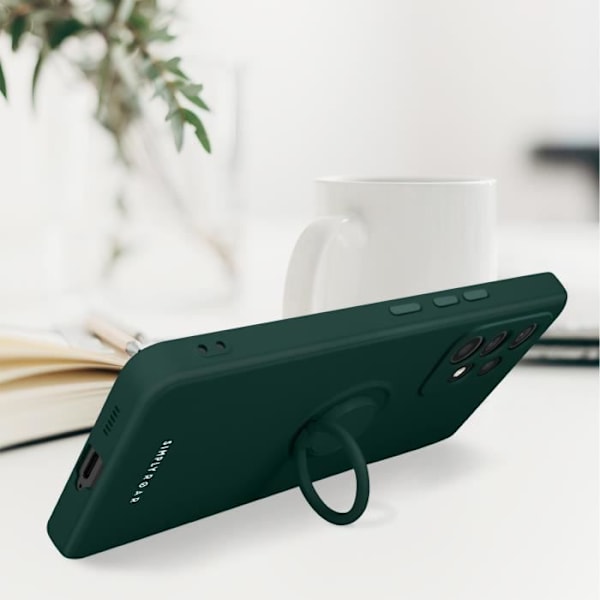 Coque - ROAR - Samsung Galaxy A53 5G - Pehmeä Silikoni Geeli - Video Tuki Rengas - Vihreä Grön