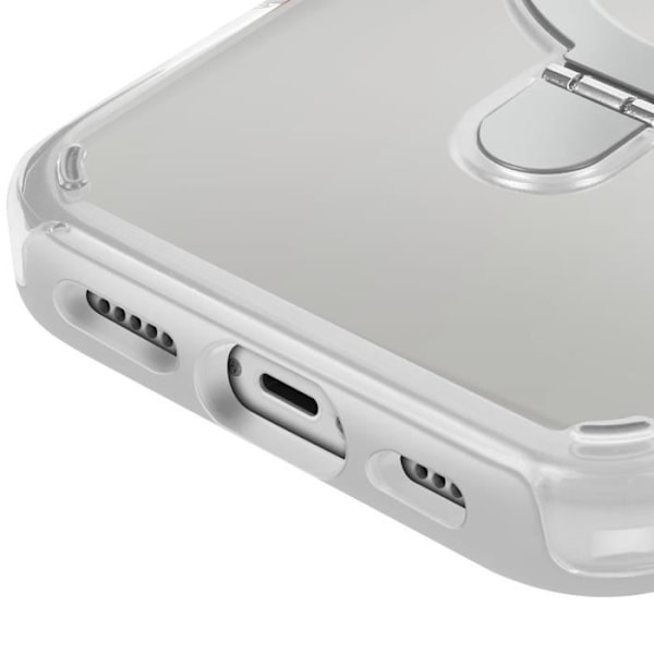 Coque MagSafe för iPhone 12 Pro och 12 Stötsäker med Fällbart Stöd Vit Vit