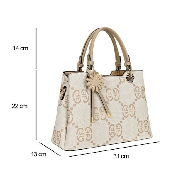 Naisten Printtimäinen Olkalaukku Gallantry Taupe Beige