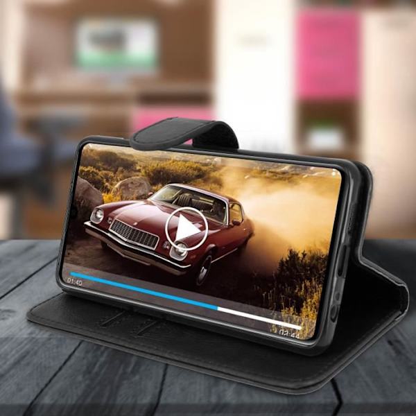 Pungcover - AVIZAR - Huawei P30 - Silikonegel - Magnetisk - Videostøtte Svart