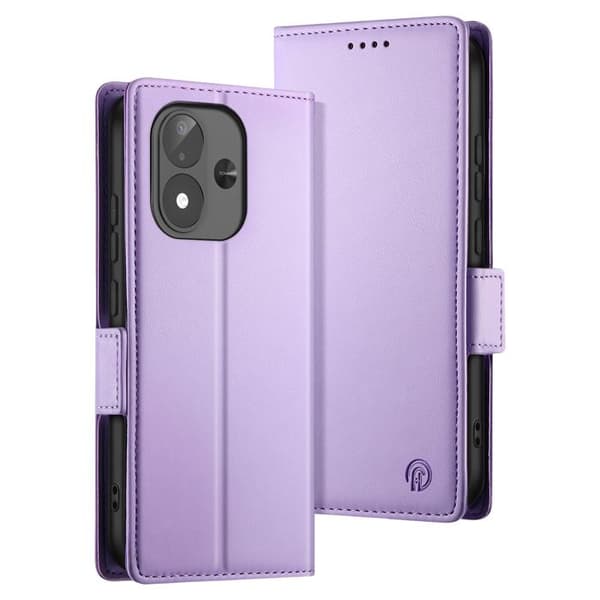 Lompakkoasu Redmi Note 17 Sarja Smart Book -tukitoiminnolla, Laventeli Violett
