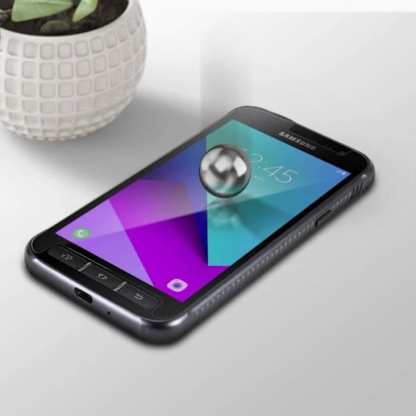 Galaxy Xcover 4 ja 4s näytönsuojalasi joustava iskunkestävä läpinäkyvä valkoinen Vit