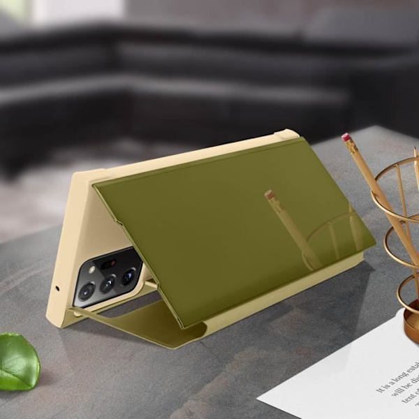 Housse Folio - Samsung - Galaxy Note 20 Ultra - Peili - Liukukansi - Video-tuki Gult guld