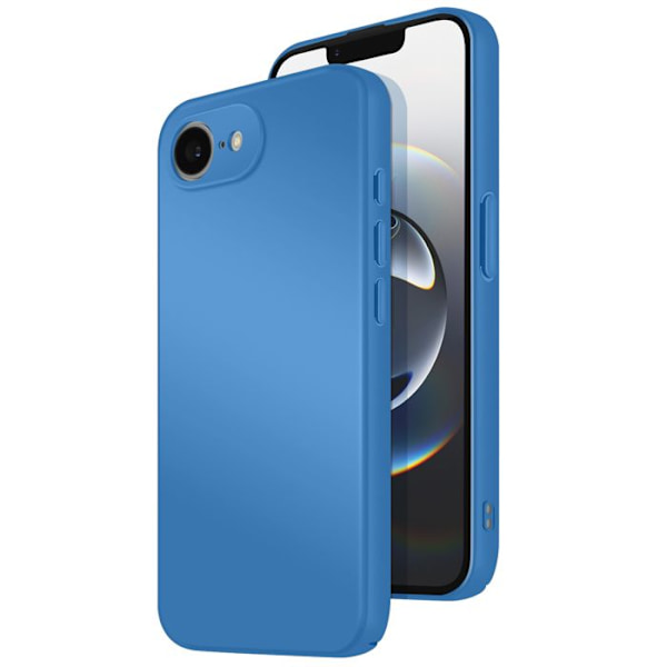 Coque til iPhone 16e Soft-Touch i Silikone Serie Fast Cover Blå Blå