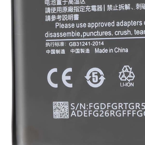 Batteri til Xiaomi Redmi 5A Li-polymer 3.85V 3000mAh 11.55Wh Sort