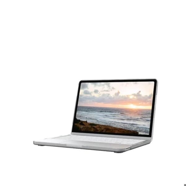 MacBook Neo Scout Skydd i Bi-Material med Förstärkt Hängsel UAG Transparent Vit