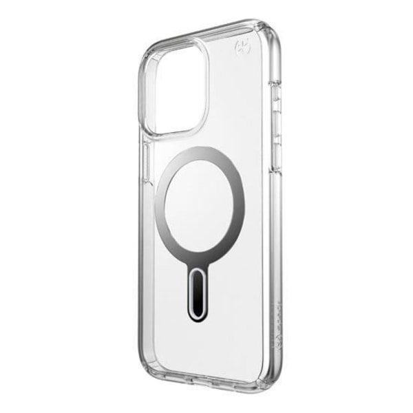 Speck Presidio Click-Lock Fodral för iPhone 15 Pro Max Klart/Silver