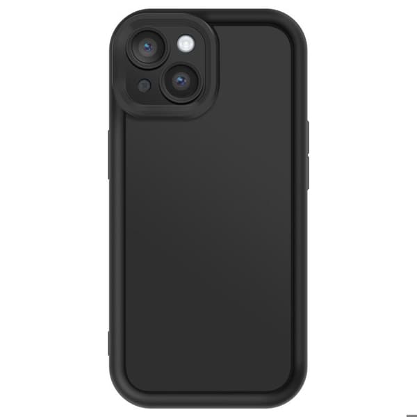 Coque - iPhone 14 - Silikone Blød - Soft Touch - Kamerabeskyttelse - Sort Svart