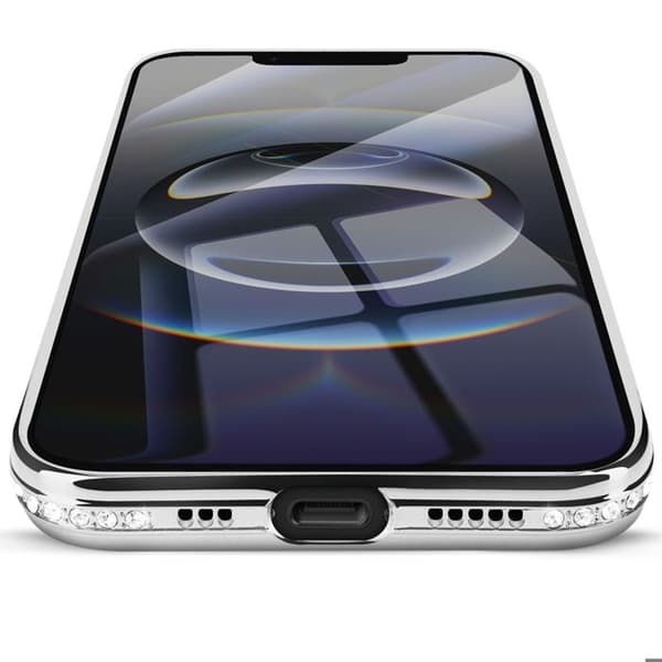 Coque Magsafe - AVIZAR - iPhone 16e - Hopea - Strassi - Iskujen suojaus Grå