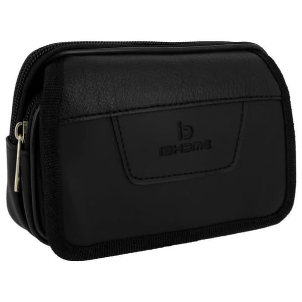 Multirumæne-etui - Sort - Lynlås - Semi-stift - Til voksne - Unisex Svart