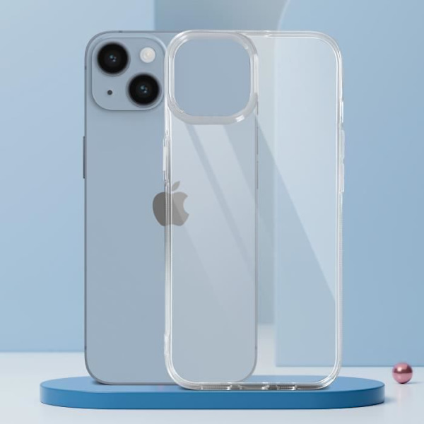 iPhone 14 mjukt genomskinligt fodral