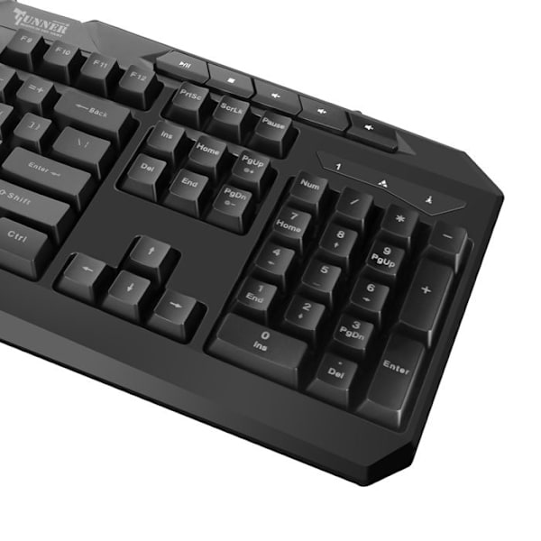 Gamer Tastatur til Computer med RGB-belysning Vandafvisende IPX4 Swissten Sort