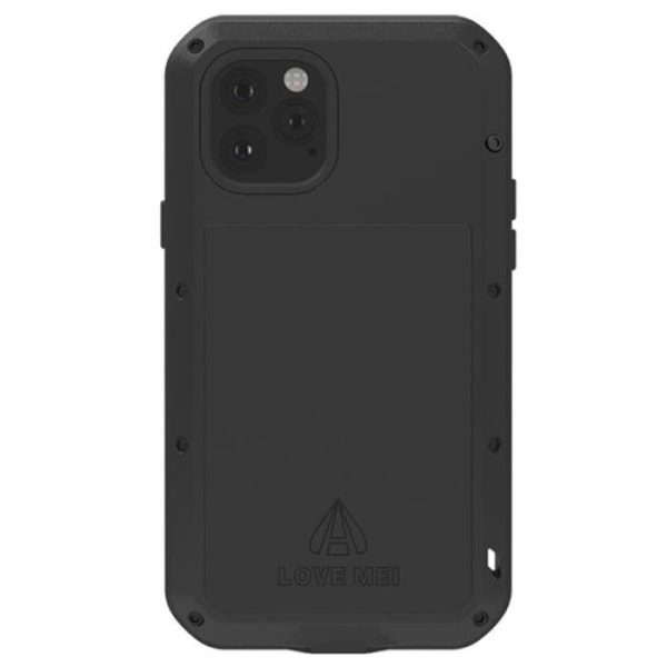 Coque Hybride - Love Mei - Puissant - iPhone 11 Pro Max - Protection Chocs - Sort Svart
