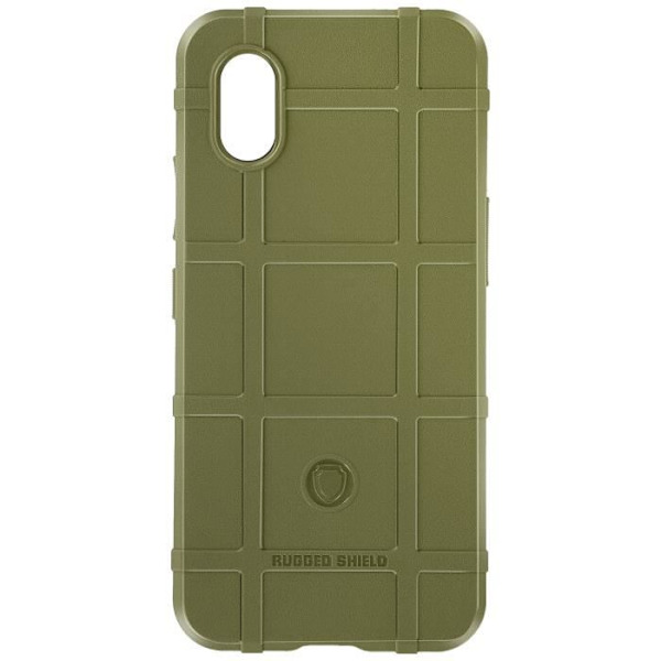 Fodral till Samsung Galaxy Xcover 7 Silikon Stötsäkert präglat mönster Fern Green Grön