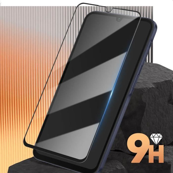 Härdat glas för Samsung A15 5G Fasad 2,5D 9H Hårdhet Anti-Fingerprint Enkay Black