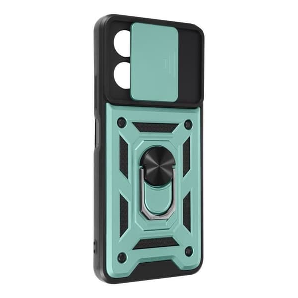 Etui - AVIZAR - Xiaomi Redmi Note 12 5G - Stødsikker - Ring Video Support - Grøn Grön