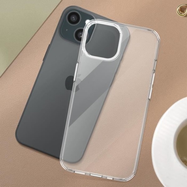 Coque - Cygnett - Aeroshield - iPhone 15 Plus - Puolijäykkä - Iskunkestävä 1.2m - Läpinäkyvä Transparent