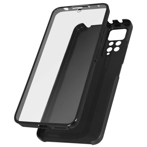 Hele dæksel Xiaomi Redmi Note 11 og 11s - AVIZAR - Sort - Fleksibel - Syntetisk - Tyndt og let design Svart