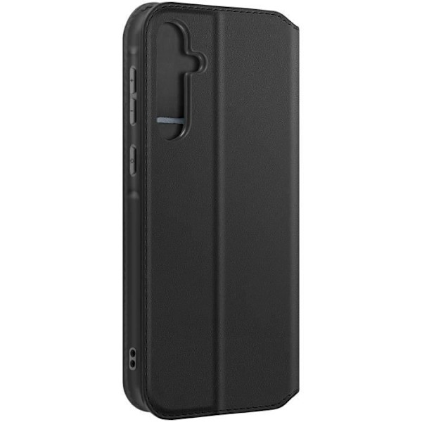 Étui AVIZAR för Samsung Galaxy A55 5G - Svart - Fodral med kortfack och videostöd Svart