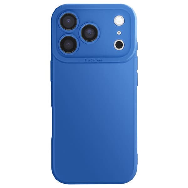Cover - ADFOR - iPhone 17 Pro Max - Blødt Silikone - Forstærkede Kamerablok - Blå Blå
