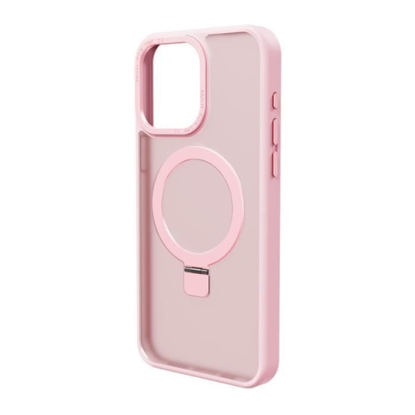 Suojakuori iPhone 15 Pro Max -puhelimelle rengastelinetoiminnolla MagSafe Muvit Pink Rosa