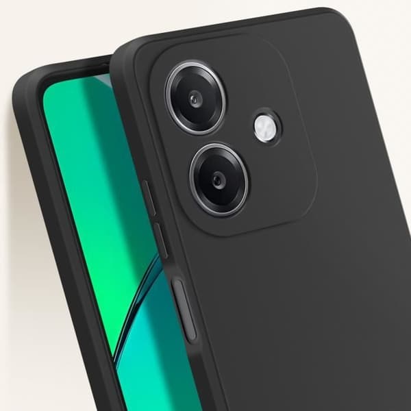 Coque til Oppo A40 Silikone Blød Matt Sort Svart