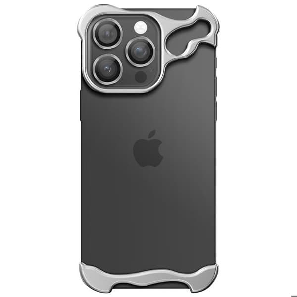 Designskydd för iPhone 16 Pro med härdat glas för kamera grå Grå