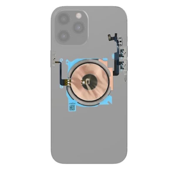Nappe QI MagSafe - iPhone 12 Pro Max - Trådløs opladning - NFC - Sideknapper