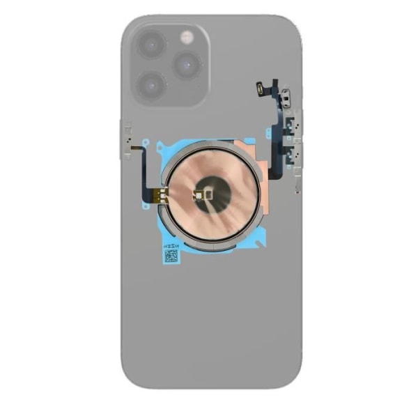 Nappe QI MagSafe - Merkki - iPhone 12 Pro Max - Langaton lataus - NFC - Sivupainikkeet
