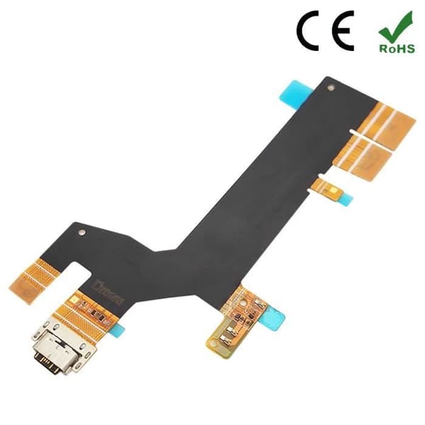 Ladeconnector - Sony Xperia 10 2 - USB-C - Sort - CE- og RoHS-kompatibel Svart