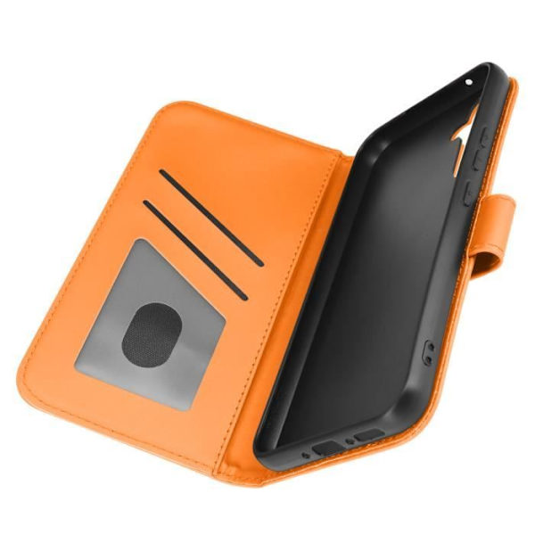 Frog Case til Samsung A34 5G Wallet Support Håndledsrem Orange