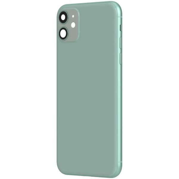 Chassi iPhone 11 - AVIZAR - Bakre glassbyte - Matcha grön - Hög kvalitet - Kvalitetskontroll Grön