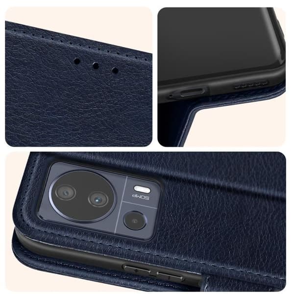 Étui Folio - Xiaomi 13 Lite - Blå Nat - Semi-blød - Magnetisk Nattblått
